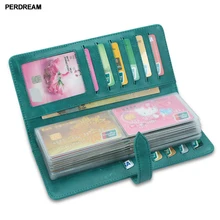man Large capacity business card holder Natural Genuine Leather Women Credit Card Case Oil-Wax leather Bank/ID Card Bag Fashion zoress genuine leather women fashion card holder 22 card slots large capacity girls id credit card case bag purse wallet 8 color