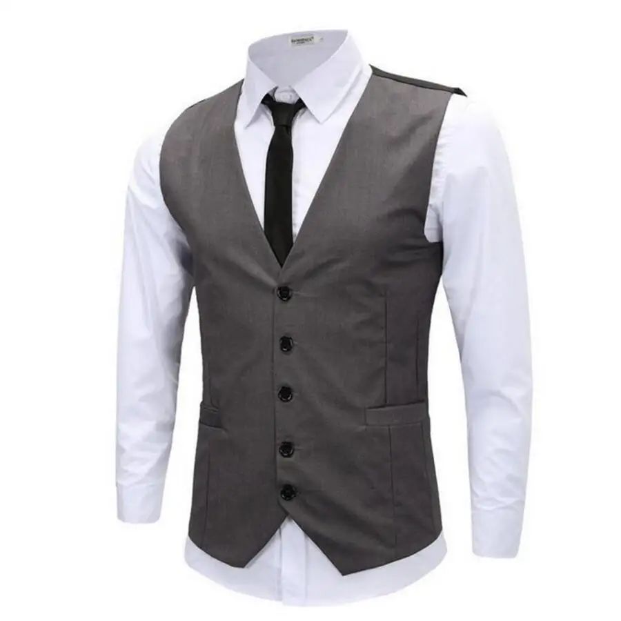 2017 Top Fashion Men Vests New Fashion Style Slim Custom Hot Sale Men&#39;s Waistcoat Casual Fitness ...