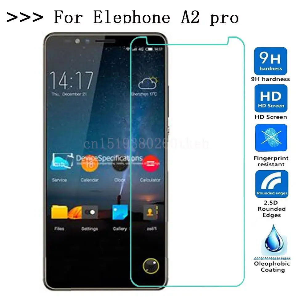 Для Elephone A2 pro закаленное стекло на A2pro защита для экрана 9h защитное пленка