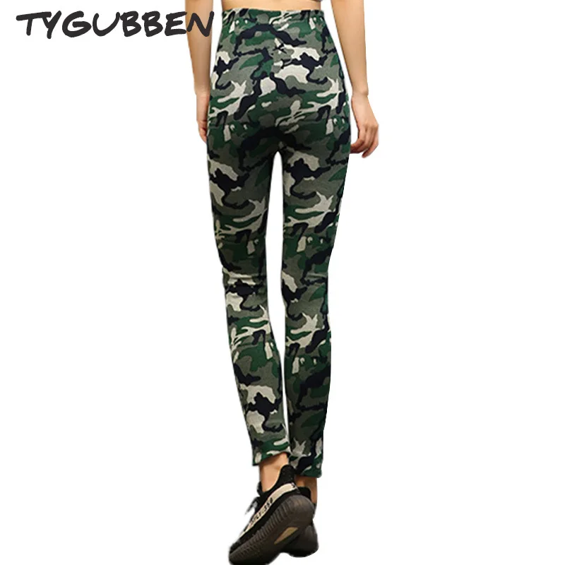TYGUBBEN 2018 New camouflage legging athleisure harajuku sportswear push up leggings for fitness clothing bandage pants sale Leggings