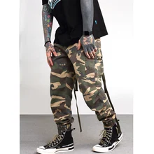 Высокие уличные камуфляжные штаны, шорты, брюки с карманами, повседневные спортивные штаны, штаны в стиле милитари в стиле хип-хоп