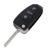 KEYYOU 10X 3 Buttons Filp Folding Key Remote Case Shell For Audi A6 A2 A3 A4 A6L A8 TT free shipping ► Photo 2/5