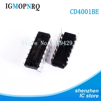

10pcs free shipping CD4001 CD4001BE HEF4001BE HEF4001 DIP-14 Switching Controllers SMPS Controller new original