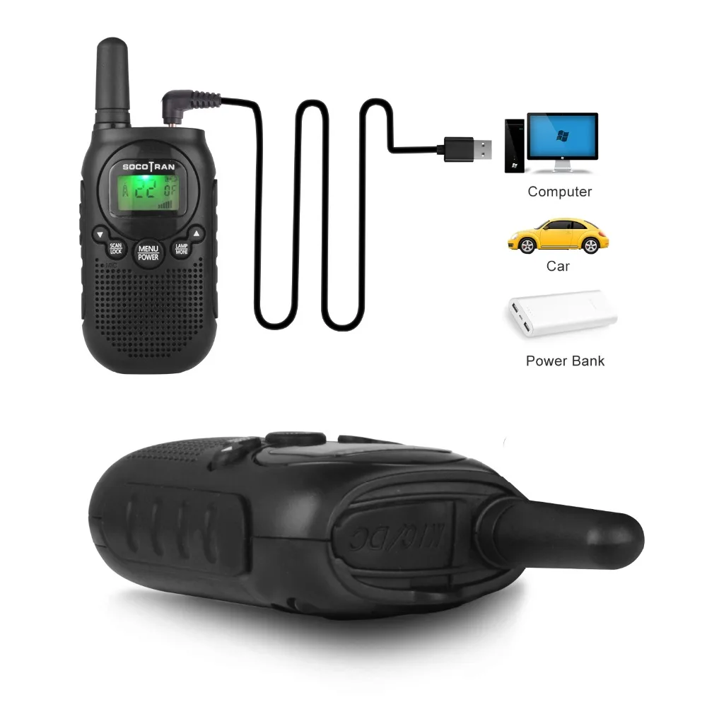 mini walkie talkie em dois sentidos com bateria rádio para crianças sem unidades
