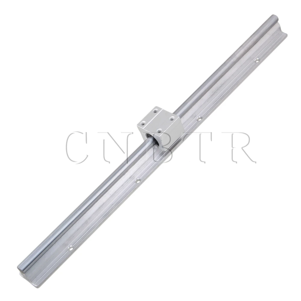 

2 Set Silver CNBTR 10mm Shaft 40cm Linear Bearing Rail w/ Open Linear Motion Block