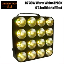 Высококачественный матричный светодиодный светильник теплый белый 16x30 Вт COB DMX свет для сценического проекта 4x4 зрители мыть эффект Backgtound светодиодные фонари