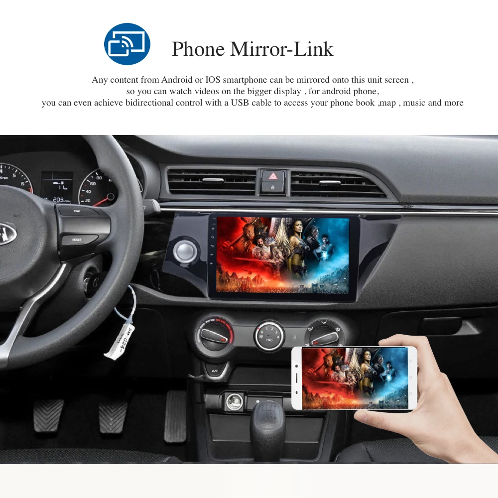 Excellent Android 7.1 for Kia Rio K2 Autoradio 2017 2018 car dvd GPS navigation wifi radio bluetooth Steering wheel Free 8g Map MIC 3