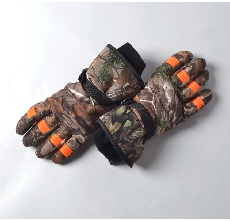 Новые зимние мужские охотничьи камуфляжные Утепленные перчатки тепловые ветрозащитные водонепроницаемые уличные теплые спортивные перчатки среднего размера