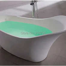 1690x750x880 мм твердый поверхностный камень CUPC одобрение Ванна Sliper-shaped Freestanding Corian матовый белый отделка Ванна RS6511