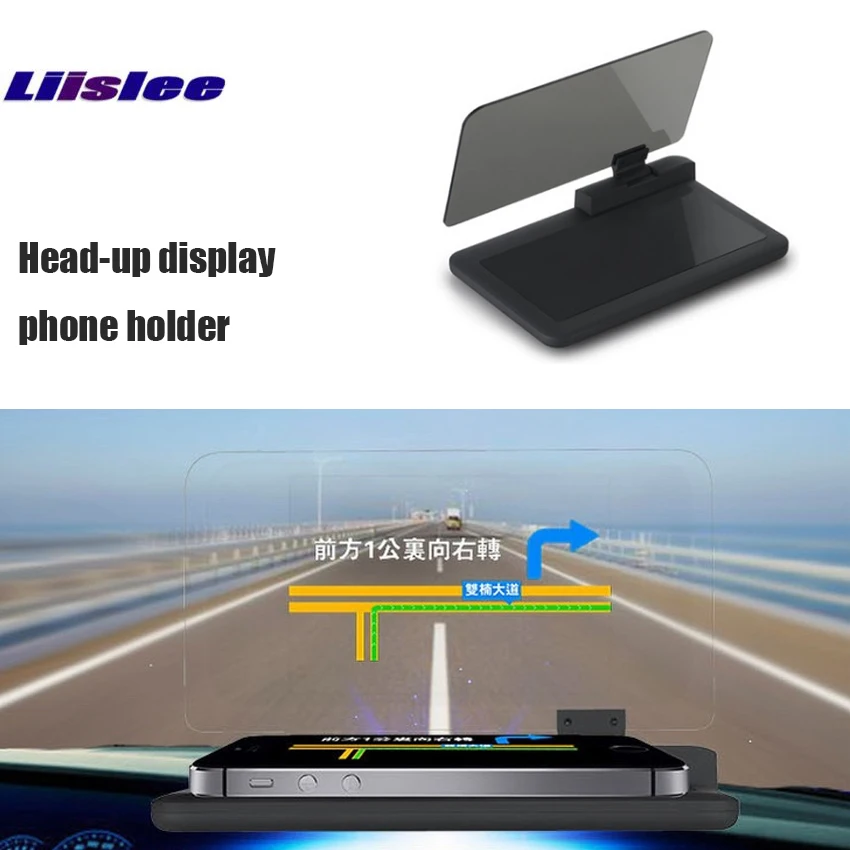 Liislee лобовое стекло автомобиля проектор HUD Дисплей дисплей Универсальный держатель мобильного телефона Многофункциональный 6 дюймов