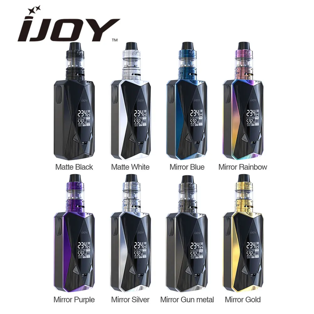 Original IJOY Diamond PD270 234W Vaping Kit W/ 2ml Captain Mini Atomizer Tank & Diomond TC Box MOD No 20700 Battery E-cig Kit Original IJOY Diamond PD270 234W Vaping Kit W/ 2ml Captain Mini Atomizer Tank & Diomond TC Box MOD No 20700 Battery E-cig Kit
