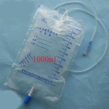 

50 pcs 1000ml drainage bag male/female urine bag Anti-Reflux urine collector bag