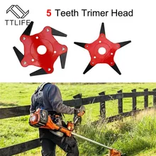 TTLIFE Outdoor Trimmer Head 5/6 Steel Blades Razors 65Mn Lawn Mower Grass Weed Cutter UK Garden Grass Strimmer Brush Cutter Tool