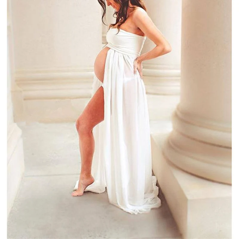 Шифоновое платье для беременных реквизит для фотографий платья для беременных для фотосессии макси платья для беременных женщин одежда - Color: 5