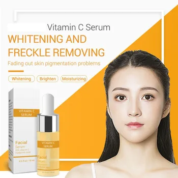 

Vitamin C Serum VC Removing Dark Spots Freckle Speckle Fade Anti Winkles Whitening Face Essence Skin Care Beauty