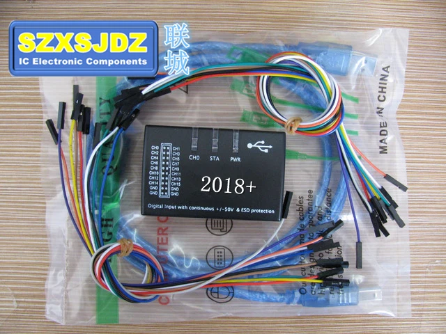 

2019+ USB 16 Logic 100 MHz 16Ch Logic Analyzer para ARM FPGA of Saleae16 Logic16