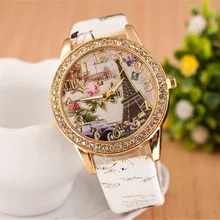 MJARTORIA Watches Women 2017 Quartz Watch Eiffel Tower Ladies Dress Watches Female Luxury Brand Hand Wrist Watch Wristwatch