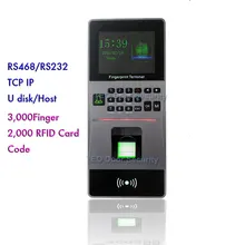 Grande Capacidade de alta Velocidade leitor RFID Controle de Acesso Biométrico de impressões digitais/Software máquina do comparecimento do Tempo do Sistema de Segurança