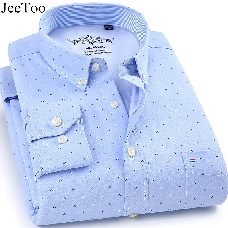 Aliexpress com Buy JeeToo Winter Warm Dress  Shirt  Men 