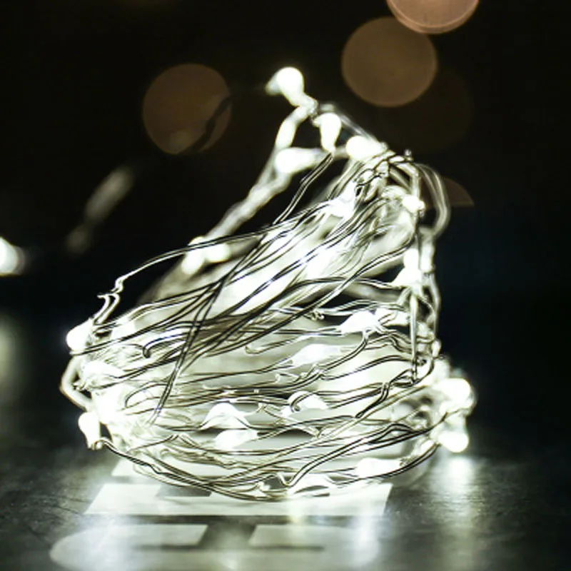 

1M 2M 3M 5M Copper Wire LED String lights Waterproof Holiday Fairy Garland lighting Lamp For Christmas Wedding Party Decoration