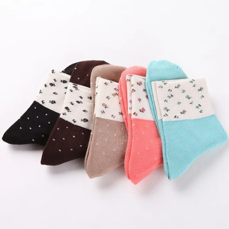 

Floral Socks For Women Hot Selling Cotton Female Sock Free Shipping