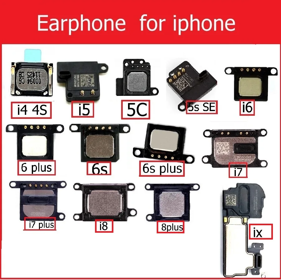 Оригинальные наушники вкладыши для iPhone 4 5 4s 5c SE 6 6S 7 8 Plus X сменные детали
