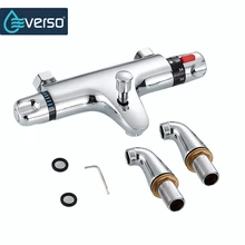 EVERSO Stainless Steel Bathroom Shower Set Thermostatic Control Thermostatic Mixing Valve Thermostatic Shower Faucets