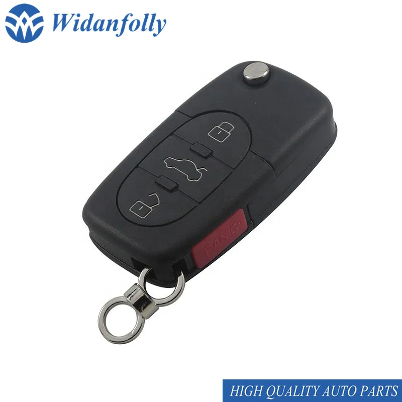 Widanfoly 4 кнопки с паникой Складная откидная оболочка ключа дистанционного