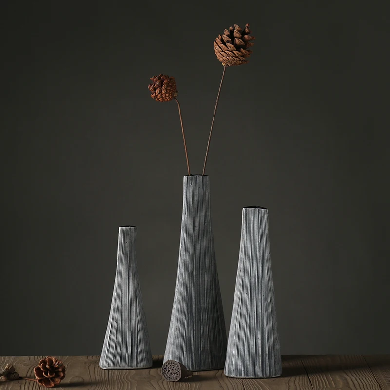 

Poly resin vase home decor floor vases flower pots planters wedding party decor folding paper shape vases