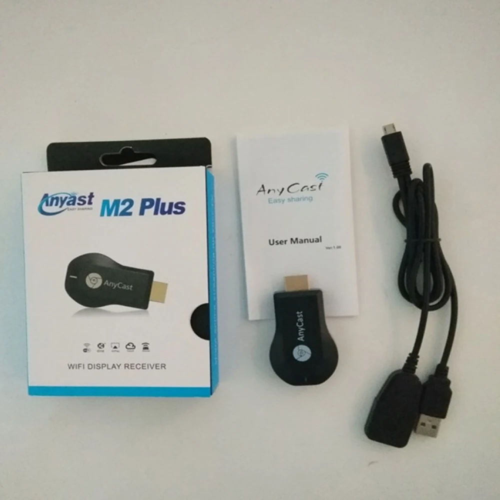 AnyCast M2 Plus Беспроводной Wi Fi Airplay 1080P HD ТВ адаптер дисплей зеркальный приемник донгл