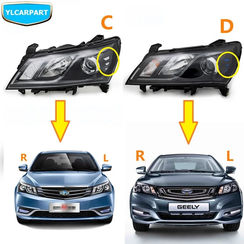 Для Geely Emgrand 7 EC7 EC715 EC718 Emgrand7 E7, IMPERIAL, автомобильная фара в сборе