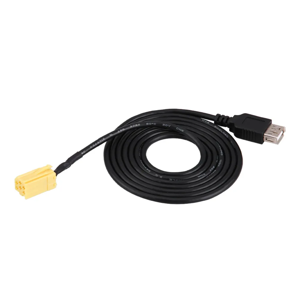 Автомобильный 6 контактный разъем 153 5 см черный адаптер USB Головные устройства с