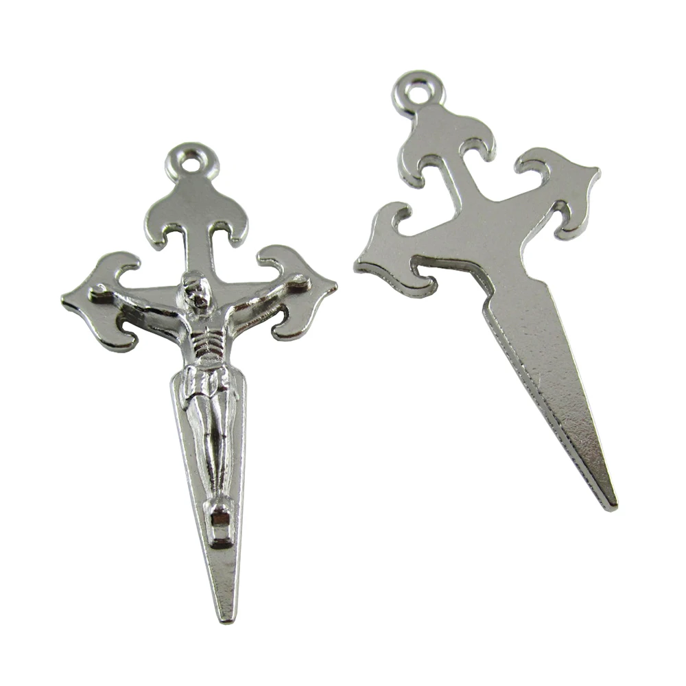 

100pcs of Religious Saint James Santiago Crusader Rosary Crucifix Cross Pendant