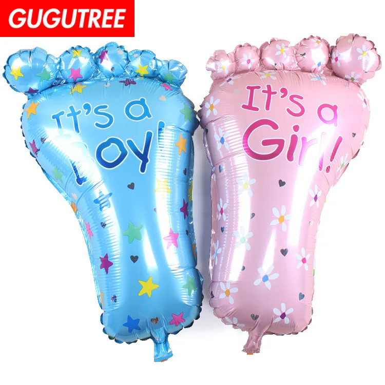 

GUGUTREE PARTY 79x46cm boys girls foot foil ballon wedding event christmas halloween festival birthday party HY-194