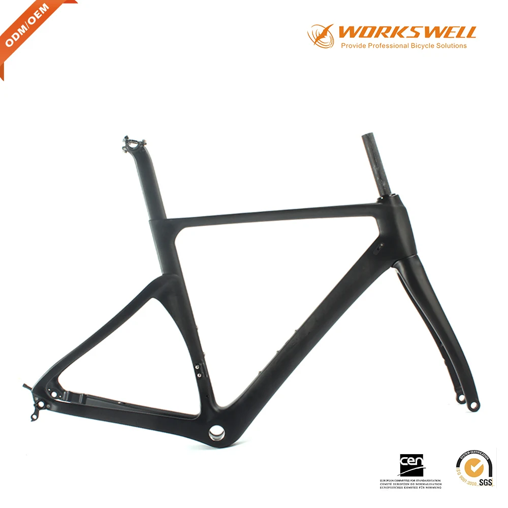 Best WORKSWELL  Frame Carbon Road 2017 Bicycle Quadro de Bicicleta Chinese Road racing frame thru axle 0