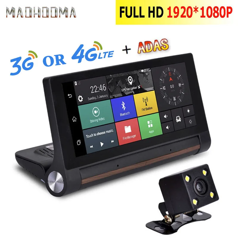 

4G Car dvr camera Bluetooth Wifi GPS dash cam Navigation Video recorder ADAS Auto Register Mobile phone Remote monitor Dashcam