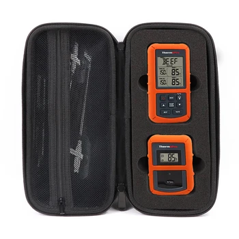 

Hard Carrying Case for ThermoPro TP-07, TP-08S, TP20 Meat Thermometer with Shockproof Foam and Waterproof Surface