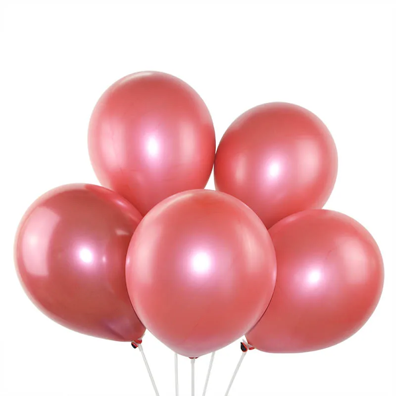 5 шт Модные металлические воздушные шары Свадебные латексные шары «С Днем Рождения» толстые двухслойные воздушные шары Гелиевый шар вечерние украшения
