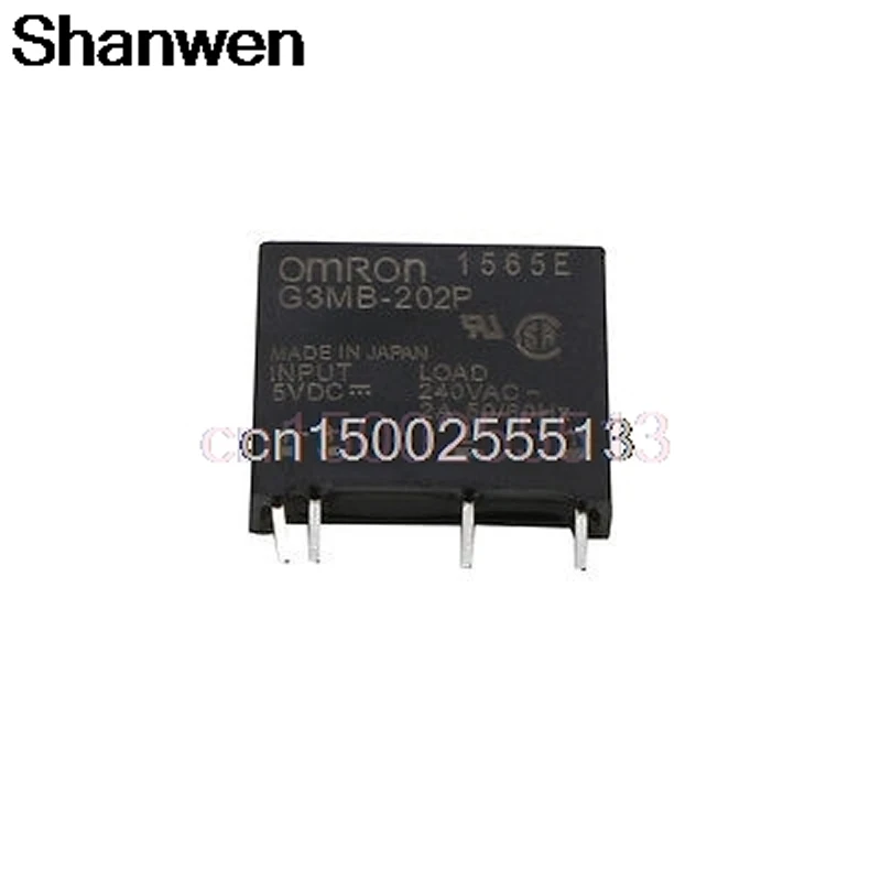 

BGEKTOTH1Pc Relay G3MB-202P Solid State Relay Module Controlled Input 5V DC Output 240V AC 2A