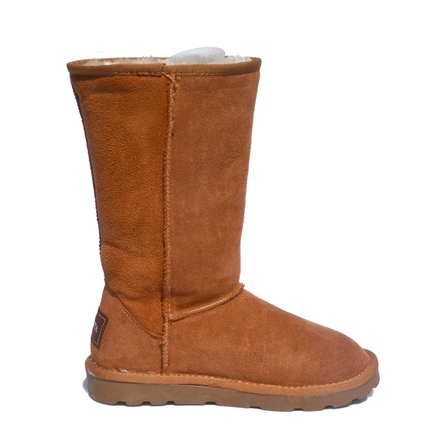 Женские зимние сапоги до колена из натуральной кожи|snow shoes women|boots snowwinter boots snow |