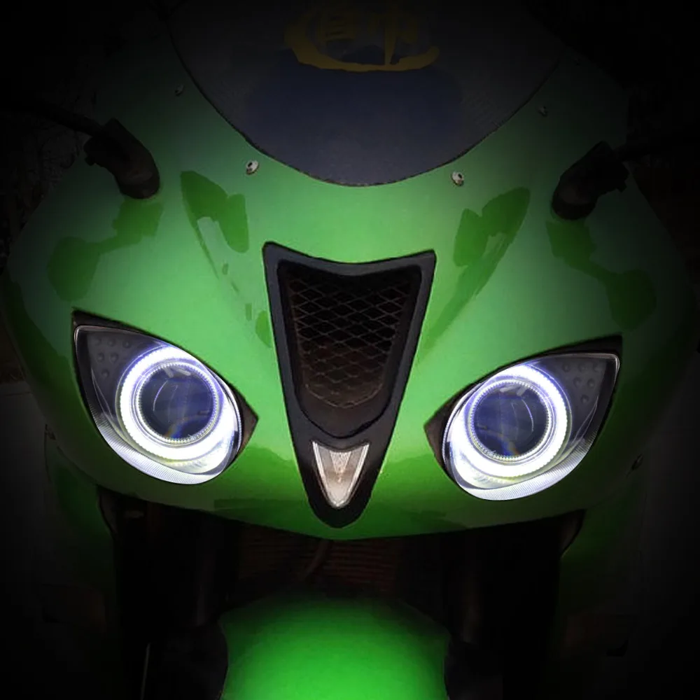 Kt мотоцикл фар в сборе для Kawasaki ниндзя ZX 6R ZX6R 2007 2008 HID светильники ангел ореолы