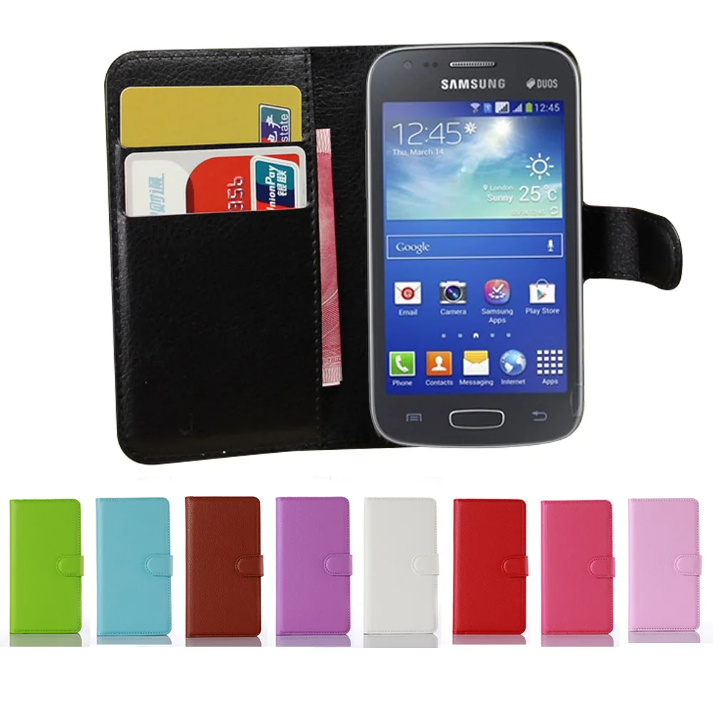 Ace 3 модный новый чехол книжка из искусственной кожи личи для Samsung Galaxy S7270 GT S7272 S7275