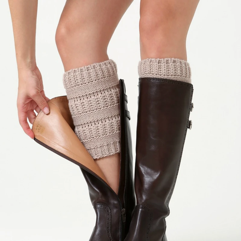 Модные дизайнерские осень-зима Для женщин девочек короткие гетры женские вязаный крючком полые загрузки манжеты Ботворезы носки гетры