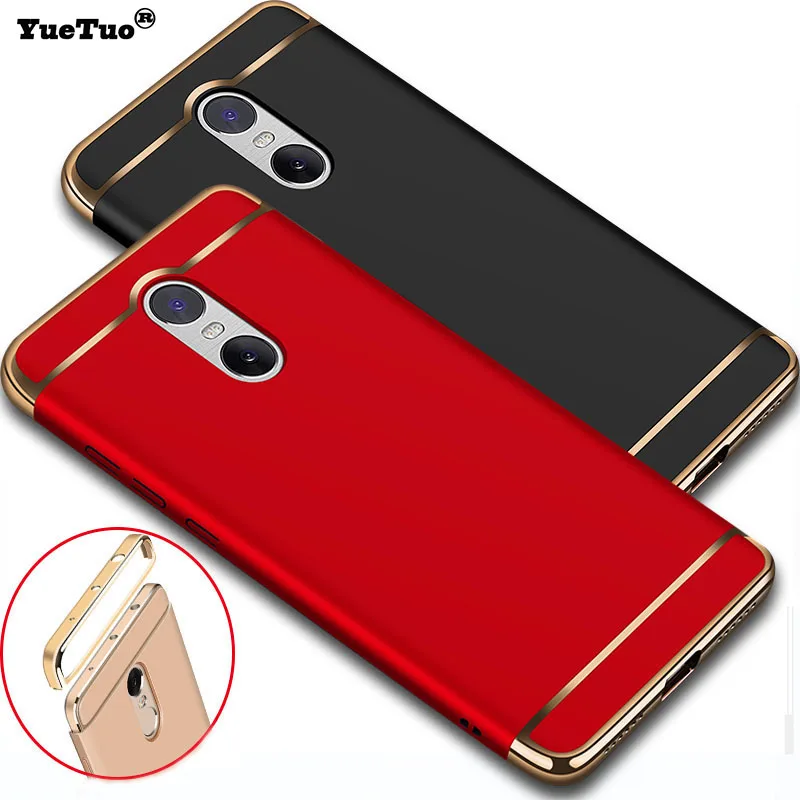 

YueTuo Luxury Case For Xiaomi Redmi Note 4 Note4X note 4x Original Armor Hard Plastic Ultra Slim Mobile Phone Back Cover Coque
