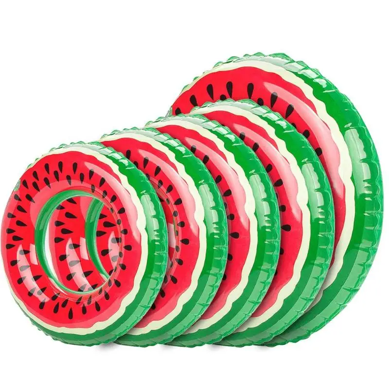 

Hot Watermelon Style Kids Adult Swimming Rings Inflatable Fruit PVC Pool Float Swimming Party Circle for Adult Children