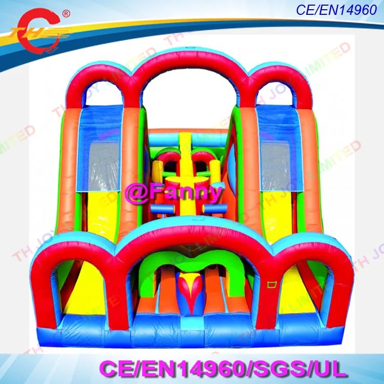 inflatable bouncy castle obstacle course slide combos giant inflatable fun city10x6m air jumping