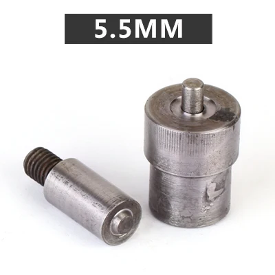 Eyelets buckle mold. Hand pressing button machine.Prong Snaps mold. Button installation tool. 3mm/4mm/5mm/6mm/8mm/10mm/12mm-40mm - Цвет: 5.5mm inner diameter