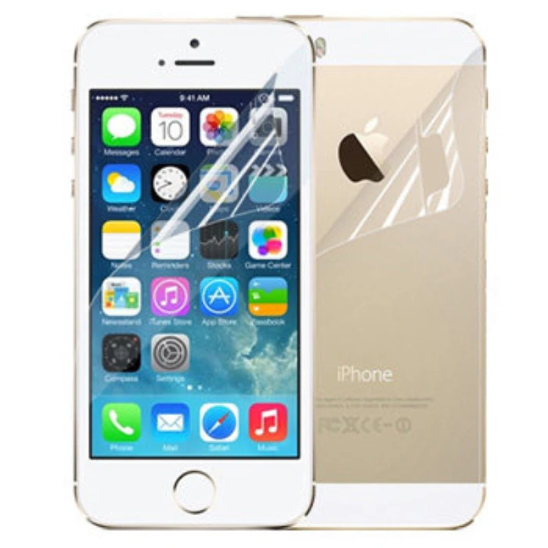 Прозрачная глянцевая Защитная пленка для фронтального ЖК экрана Apple iphone 5|lcd screen