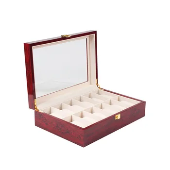 

New Fashion 1-12 Grids Watch Display Box Luxury Watch Box Case Jewelry Pu Leather Watch Box Organizer Storage