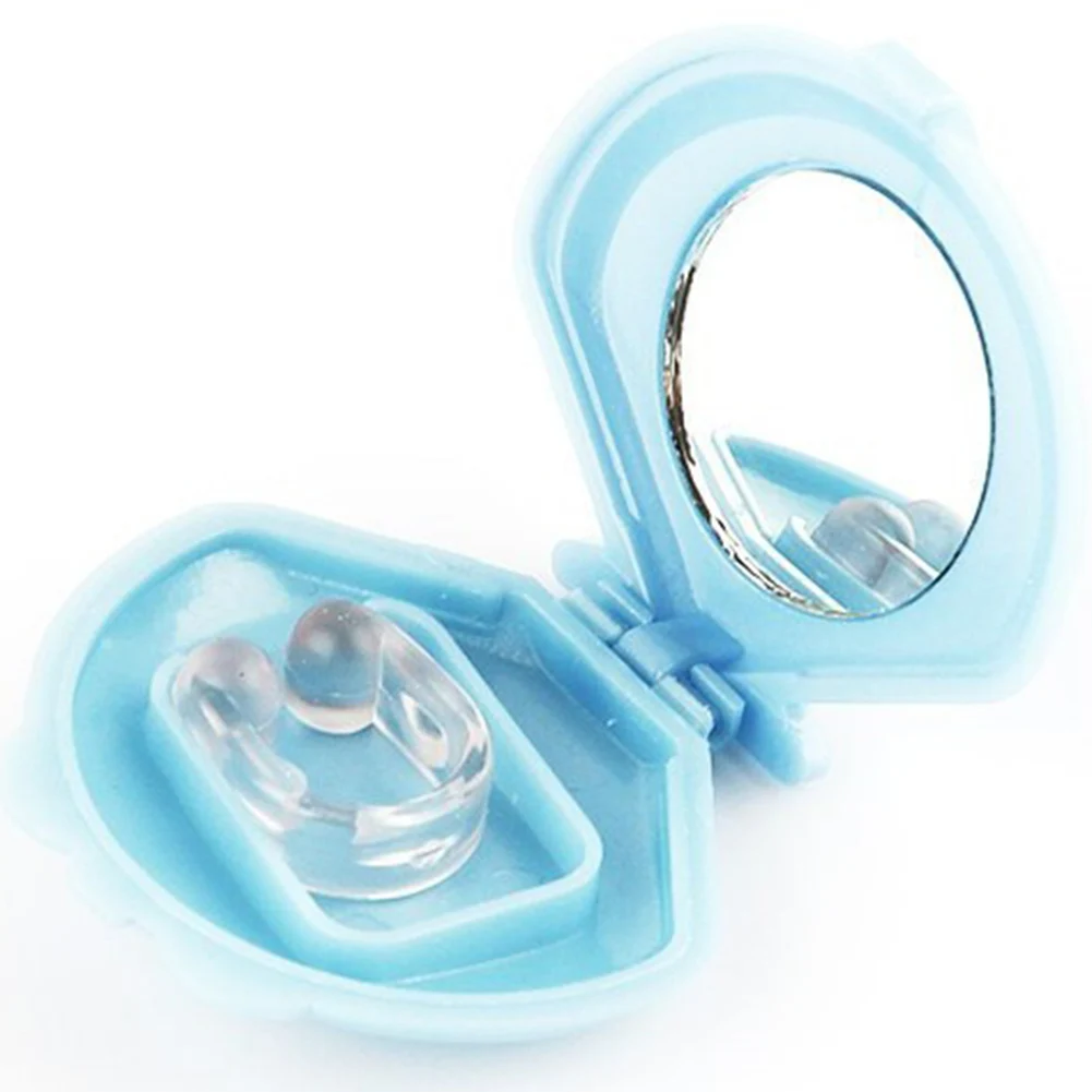 

1pc Mini Anti Snore Equipment Snoring Resistant Nose Clip Non-toxic Comfortable Wseful Plastic Snore Stopper With Storage Box